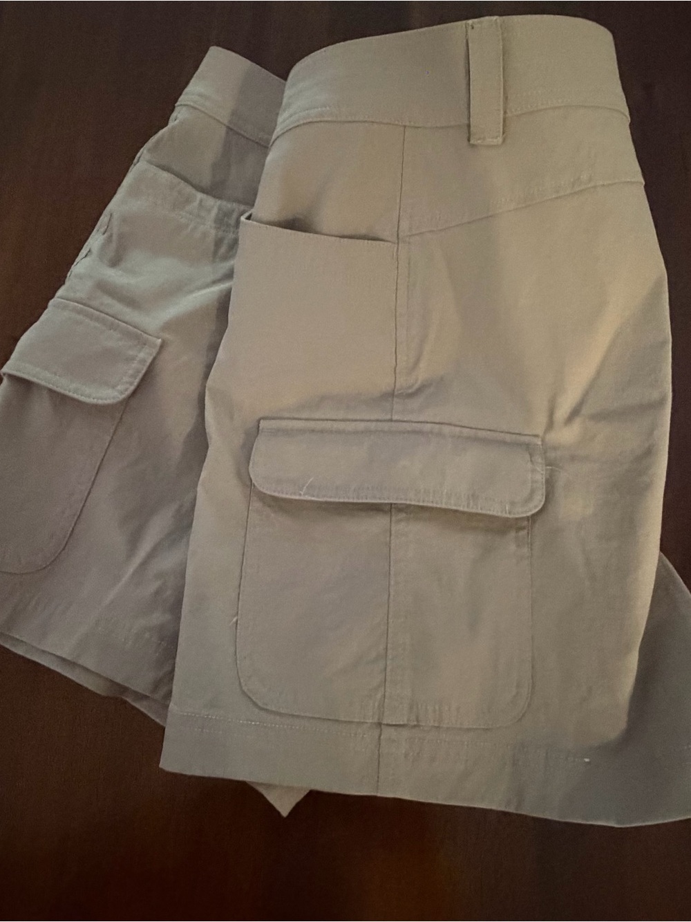 Eddie Bauer Summer Trail Shorts in Light Tan/grey Womens size 8 - Picture 5 of 7